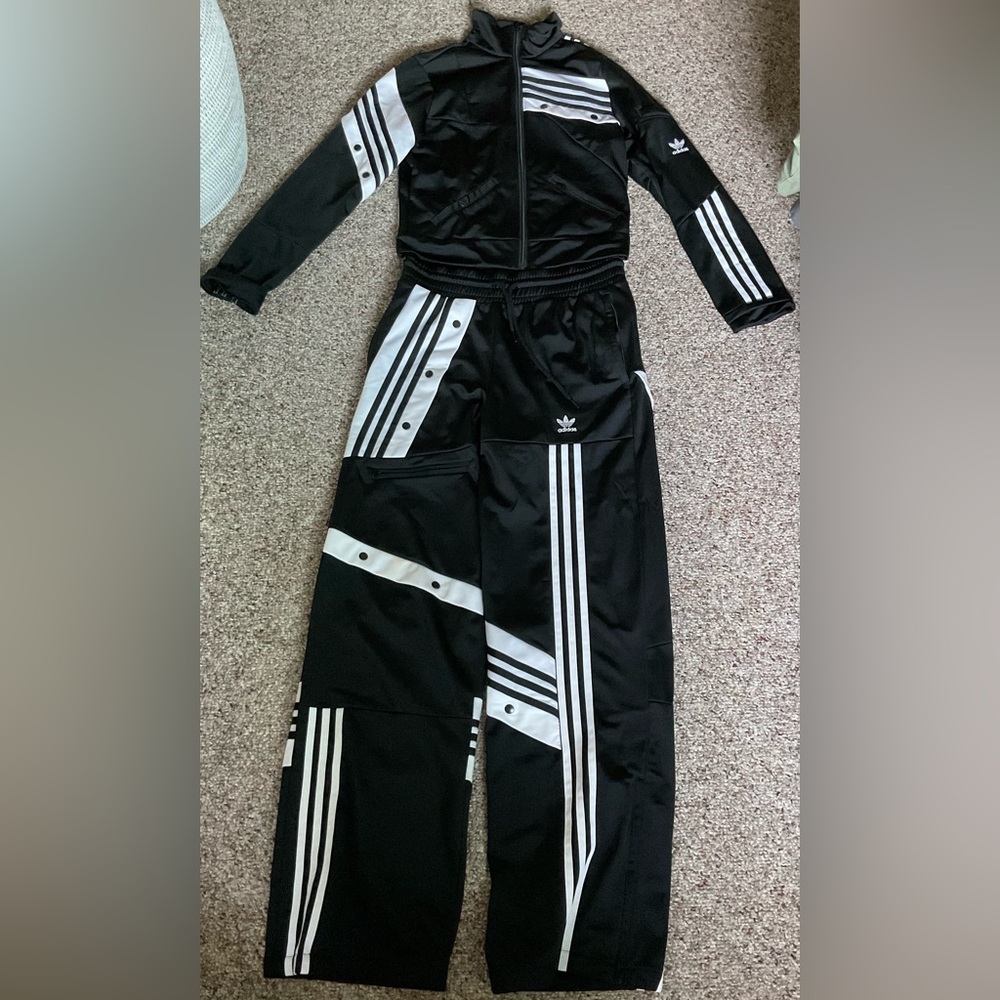 Danielle Cathari x Adidas Originals Black/White Full Tracksuit US size 6